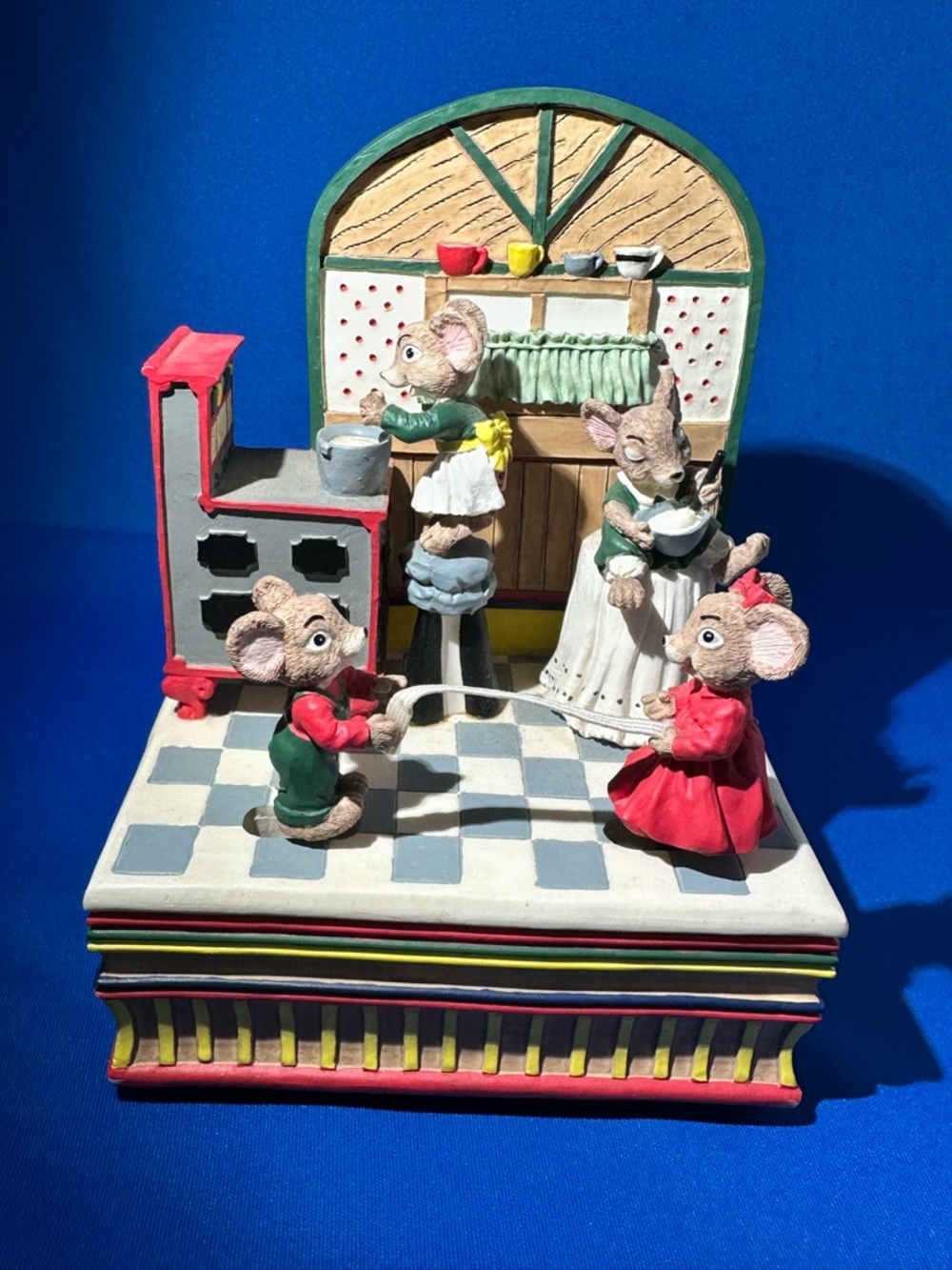 House Of Lloyd Christmas Wind Up Animated Decor The Taffy Pull Rare Vintage 1997